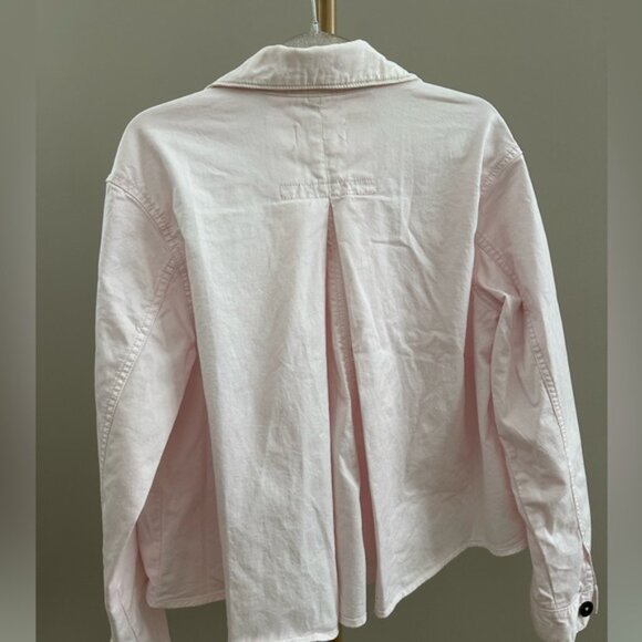 Anthropologie Pink Chino Casual Swing Jacket XS - Picture 2 of 7